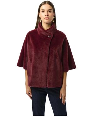Joseph Ribkoff Faux Fur & Shearling Jackets - Rood