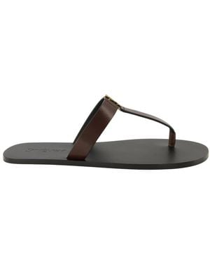Saint Laurent Tongs Babylone - Schwarz