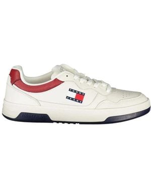 Tommy Hilfiger Weißer Ledersneaker Für Herren