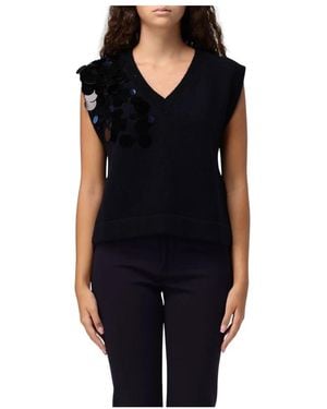 Liviana Conti Waistcoats - Black