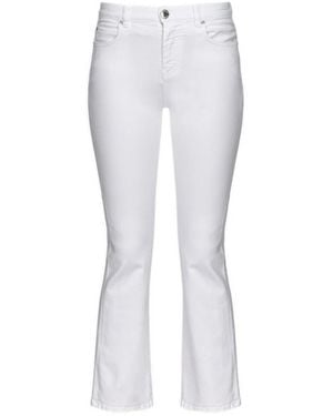 Pinko Cropped Jeans - White