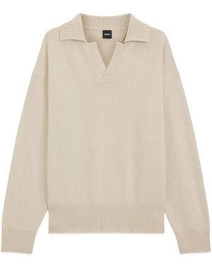 HUGO V-Neck Knitwear - Natural