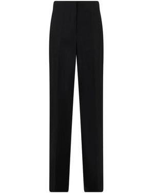 Alberta Ferretti Straight Trousers - Negro