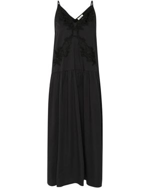 Soaked In Luxury Maxi Dresses - Nero