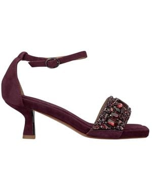 Alma En Pena. High Heel Sandals - Red