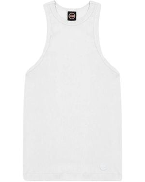 Colmar Tops ,Wit ,Katoen Ribgebreide Tanktop