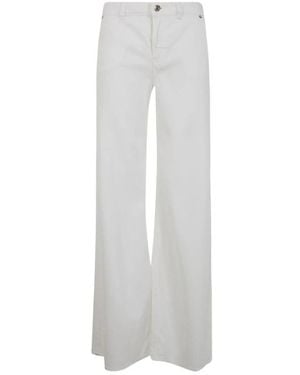 Blumarine Jeans Wide-Leg - White