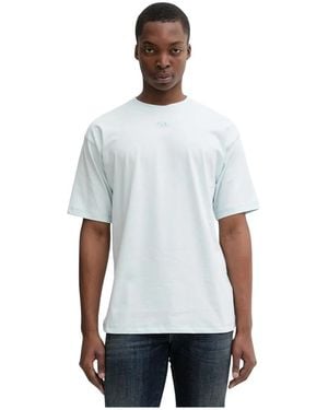 DIESEL Tops ,Blauw ,Katoen T-Lucien-Ihbi T-Shirt - Wit