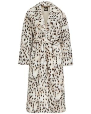 CESARE GASPARI Belted Coats - Blanco