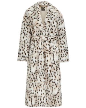 CESARE GASPARI Belted Coats - Bianco