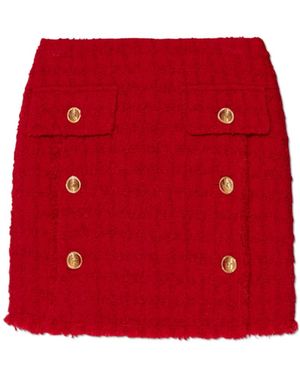Versace Rokken ,Rood ,Tweed Tweed Rok