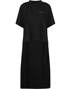Balenciaga T-Shirt Mit Farbverlauf Hinten - Schwarz
