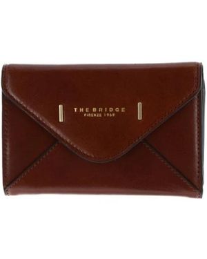 The Bridge Accessoires ,Bruin ,Leer Frida Medium Portemonnee