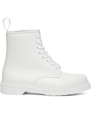 Dr. Martens Schoenen ,Wit ,Leer 1460 Mono Veterlaarzen