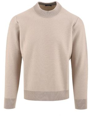 Drumohr Round-Neck Knitwear - Natural
