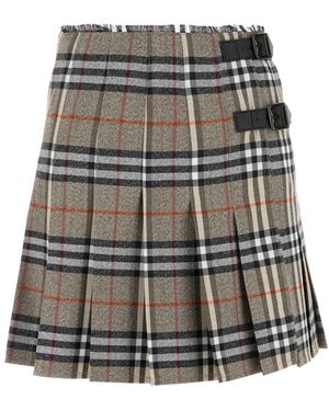 Burberry Short Skirts - Gris