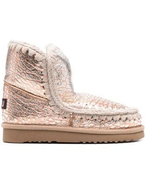 Mou Casual Goldene Stiefeletten - Pink