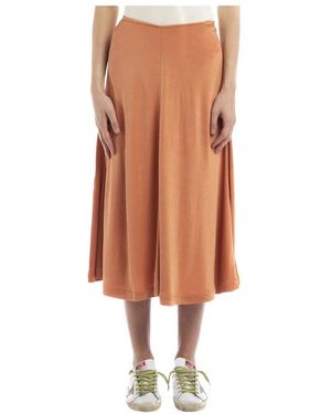 Acne Studios Rokken ,Oranje ,Katoen Roestbruine Perzik Midi Rok