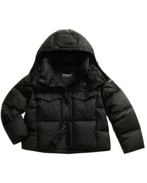 Blauer Jassen ,Zwart ,Leer 25Wbldc 03169 Puffer Jacket