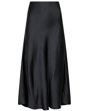 Neo Noir Midi Skirts - Negro