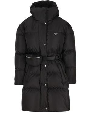 Prada Down Coats - Negro