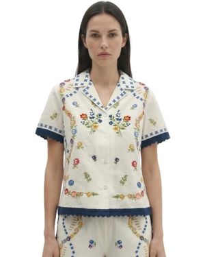 Berenice Castelli Blouse - Naturel