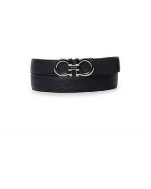 Ferragamo Gancini Ledergürtel - Schwarz
