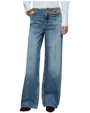 Liu Jo Jeans ,Blauw ,Denim Pant Flare Zb 7300