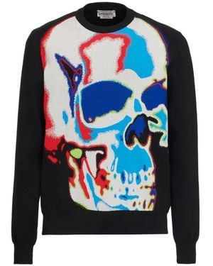 McQueen Round-Neck Knitwear - Blue