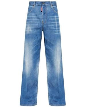 DSquared² Jeans ,Blauw ,Katoen Jeans Met Verweerd Effect