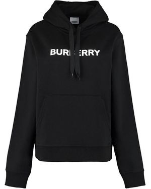 Burberry Hoodie Met Logo - Zwart