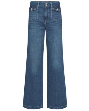 Mos Mosh Wide Jeans - Blauw