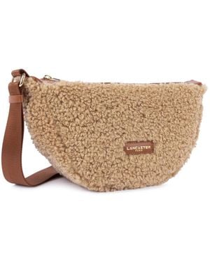 Lancaster Kompakte Leder Bauchtasche Cognac - Braun