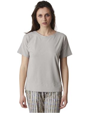 Alpha Studio Ronde Hals Jersey Top - Grijs