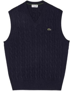 Lacoste Sleeveless Knitwear - Azul