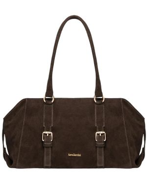 Nero Giardini Tassen ,Bruin ,Leer Bauletto Schoudertas