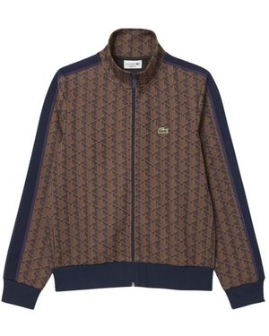 Lacoste Felpa Con Zip Monogram - Bruin