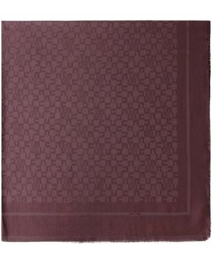 Elisabetta Franchi Bordeaux Pashmina Sjaal Herfst Winter - Paars
