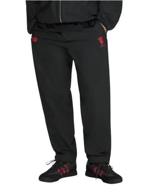 adidas Fitness ,Zwart ,Polyester Manchester United Spzl F.C. Track Pant