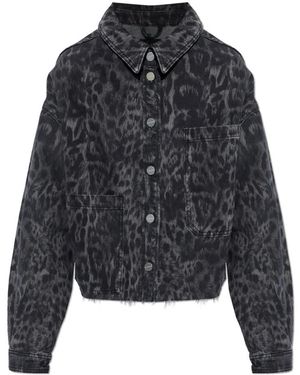 AllSaints Jassen ,Zwart ,Denim Nicky Denim Jacket