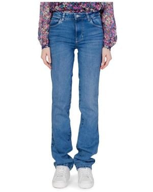 Guess Blauwe Highrise Rechte Jeans 1981