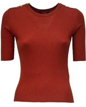 Max Mara Round-Neck Knitwear - Rojo