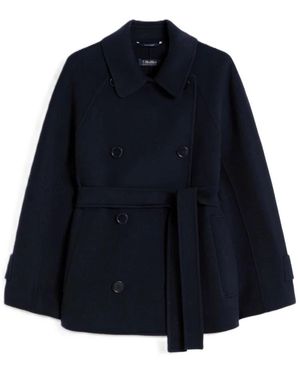 Max Mara Mantel S Smmlouise - Blauw