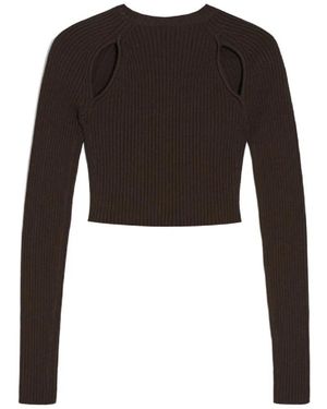 Max Mara Round-Neck Knitwear - Black