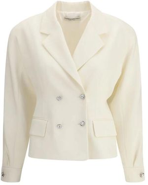 Alessandra Rich Blazers - Blanc