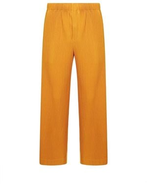 Issey Miyake Slim-Fit Trousers - Orange