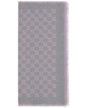 Gucci Accessoires ,Veelkleurig ,Wol Gg Monogram Sjaal - Grijs