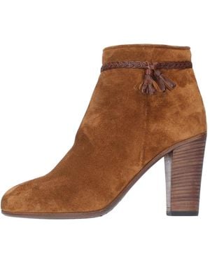 Pantanetti Heeled Boots - Brown