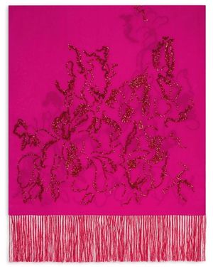 Dries Van Noten Accessoires ,Roze ,Pailletten Felicia Sjaal - Paars