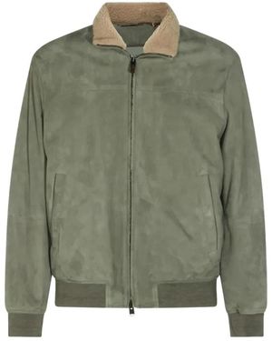 Canali Bomber Jackets - Green